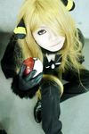  asian blonde_hair cosplay hair_ornament hair_over_one_eye photo pokemon shirona_(pokemon) 