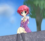  blush character_request highres narukara_fukune r-15 school_uniform sitting 