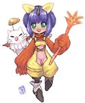  child eiko_carol final_fantasy final_fantasy_ix flute horn instrument moogle purple_hair 