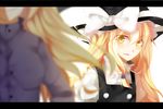  bad_id bad_pixiv_id blonde_hair blurry close-up depth_of_field dual_persona kirisame_marisa kirisame_marisa_(pc-98) multiple_girls shouen_kigashi time_paradox touhou touhou_(pc-98) 