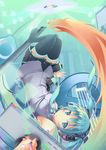  aqua_eyes aqua_hair detached_sleeves firefox hatsune_miku headphones headset highres internet_explorer long_hair microsoft ms-07-b3 necktie os-tan skirt solo thighhighs twintails very_long_hair vocaloid windows zettai_ryouiki 