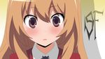  aisaka_taiga blush brown_eyes brown_hair stiky_finkaz toradora! vector_trace 