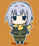  blush_stickers chibi kannagi_noel lowres military military_uniform solo sora_no_woto uniform yuuto_(p.a.) 