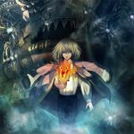  bad_id bad_pixiv_id blonde_hair calcifer fire howl_(howl_no_ugoku_shiro) howl_no_ugoku_shiro male_focus sin_(hitonatsu) 