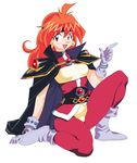  bad_id bad_pixiv_id cape gloves highres lina_inverse oggy orange_hair red_eyes slayers solo 