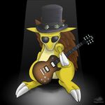  dragon_minded eyewear guitar hat male nintendo pok&#233;mon pok&eacute;mon sandslash slash_(musician) solo spotlight sunglasses top_hat video_games 