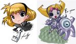  bleedman blonde eye_ball grim_tales_from_down_below loli minnie short_hair skull smile zombie 