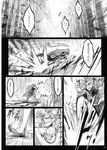  chihiro_(kemonomichi) comic greyscale highres hong_meiling monochrome touhou translated 