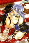  cleavage miko queen&#039;s_blade shizuka tagme tomoe wet 