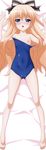  blonde blue_eyes blush dakimakura erect_nipples mayoi_neko_overrun! mizugi navel open_mouth over_drive overdrive sugimura_tomokazu tagme umenomori_chise wave_ride 