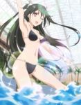  bikini long_hair mayo_chiki! mizugi oppai side-tie_bikini smile suzutsuki_kanade twin_tails very_long_hair water waving wet wink 