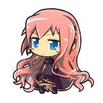 blue_eyes blush_stickers chibi detached_sleeves headphones headset long_hair md5_mismatch megurine_luka pink_hair simple_background solo tom_(drpow) vocaloid white_background 