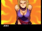  1girl angry animated animated_gif boing bonne_jenet bounce bouncing_breasts breasts fatal_fury garou_mark_of_the_wolves gif large_breasts lowres mark_of_the_wolves snk solo 