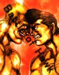  bryan_hawk confrontation face-to-face hajime_no_ippo head_to_head male_focus multiple_boys muscle red_eyes takamura_mamoru tongue veins yohane_shimizu 