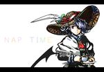  bc capelet cup feathers hair_over_one_eye hat highres letterboxed remilia_scarlet smile solo teacup touhou 
