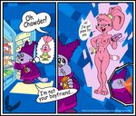 anthro breasts chowder chowder_(series) comic dialog duo english_text feline female fridge hengel_sama lagomorph male mammal nude panini pussy rabbit text 