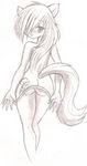  anthro black_and_white blush butt clothed clothing cutie_mark equine eyelashes female friendship_is_magic hair horse long_hair looking_at_viewer mammal monochrome my_little_pony nude panties plain_background rainbow_dash_(mlp) rainbow_lightning_cloud sketch skimpy solo tail underwear undressing unknown_artist white_background 
