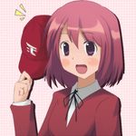  bad_id bad_pixiv_id baseball_cap hat kushieda_minori mkt_(50r50r) purple_eyes red_hair school_uniform short_hair solo toradora! 