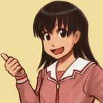  :d azumanga_daiou kamisuki open_mouth smile solo takino_tomo upper_body 