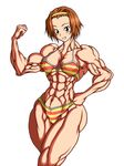  color extreme_muscles highres k-on! muscle muscular_female purukogi purukogi_(plasma_beach) tainaka 