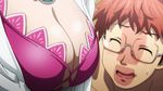  animated animated_gif bouncing_breasts breasts cleavage huge_breasts maken-ki maken-ki! nijou_aki no_bra ooyama_takeru 