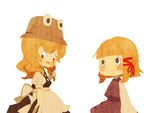  ai-wa blonde_hair children's_book comic d: hat hat_removed headwear_removed i_want_my_hat_back kirisame_marisa looking_down looking_up moriya_suwako multiple_girls no_hat no_headwear no_mouth open_mouth parody short_hair silent_comic simple_background sweat touhou witch witch_hat 