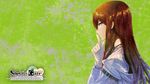  1920x1080 brown_hair female highres long_hair makise_kurisu purple_eyes solo steins;gate wallpaper 