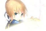  ahoge artoria_pendragon_(all) bad_id bad_pixiv_id blonde_hair blue_eyes excalibur fate/stay_night fate/zero fate_(series) glowing glowing_sword glowing_weapon highres ryoji199311 saber solo sword weapon 