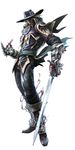  blonde_hair gauntlets hat highres kawano_takuji left-handed male_focus official_art raphael_sorel rapier red_eyes shaded_face solo soulcalibur soulcalibur_v sword weapon 