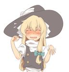  blonde_hair blush hat kirisame_marisa kouzilow solo touhou witch witch_hat 