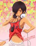  headphones ikezawa_kazuma imoko65 male_focus mouse_(computer) mouth_hold off_shoulder solo summer_wars 