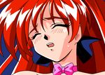  akira_(viper) animated animated_gif blush lowres official_art open_mouth red_eyes red_hair solo sweat viper viper_v16 
