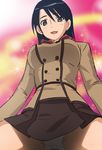  black_hair blood haruyama_kazunori maria_holic miyamae_kanako nosebleed panties school_uniform skirt solo underwear upskirt 