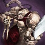  abomination axe legs newwan nude pixiv_thumbnail resized warcraft weapon world_of_warcraft 