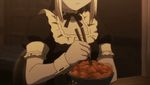  animated animated_gif aura carnival_phantasm eating fate/stay_night fate_(series) lowres maid maid_outfit nekoarc nekoarc_chaos original_clip saber saber_alter subtitled 