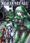  3girls armored_core armored_core:_for_answer ay_pool from_software green_hair may_greenfield mecha ment multiple_girls shamir_raviravi 