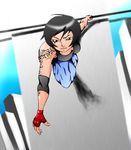  black_hair faith faith_(mirror&#039;s_edge) faith_(mirror's_edge) faith_connors fingerless_gloves gloves mirror's_edge mirrors_edge pixiv_thumbnail resized short_hair solo tattoo 