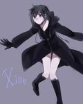  bad_id bad_pixiv_id black_coat_(kingdom_hearts) black_hair blue_eyes boots character_name cloak gloves kingdom_hearts kingdom_hearts_358/2_days rin2010 short_hair simple_background solo xion_(kingdom_hearts) 