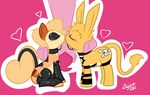  &lt;3 2011 bisexual cute cutie_mark equine eyes_closed female feral friendship_is_magic gay girly group horse jackass kissing legwear male mammal my_little_pony pinkie_pie_(mlp) ponification pony rubber simple_background sitting standing stockings straight suprise_company unknown_character zajice zajice_(character) 