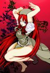  bad_anatomy bad_id bad_pixiv_id blue_eyes braid china_dress chinese_clothes dress error hat highres hong_meiling long_hair red_hair shoes single_shoe solo touhou traces twin_braids 