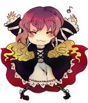  :3 \o/ arms_up chibi hijiri_byakuren katari long_hair outstretched_arms pose solo touhou 