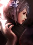  akatsuki_(naruto) akatsuki_uniform bad_id bad_pixiv_id flower jun_jun konan lip_piercing lips naruto naruto_(series) naruto_shippuuden paper piercing purple_hair realistic short_hair solo 