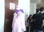  blurry convention cosplay hebrew patchouli_knowledge photo purple_hair stalking touhou trap 