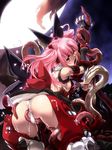  anal ass choukou_sennin_haruka elbow_gloves gloves long_hair miss_black open_mouth panties pink_hair red_eyes shihoudou_narika solo_focus tentacle_sex tentacles underwear white_panties 