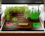  animated animated_gif aquarium futaba_channel jissouseki little_green_creature lowres rozen_maiden sleeping terrarium 
