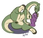  anus breasts dildo dinosaur female licking nipples nude pizzacat pussy reptile scalie sex_toy solo tail tongue tongue_out 