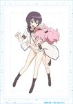  ^_^ black_hair black_legwear brown_eyes closed_eyes funami_yui glomp hair_bobbles hair_ornament hug hug_from_behind leg_up multiple_girls nanamori_school_uniform navel no_pants open_mouth panties pink_hair school_uniform serafuku shirakawa_mayumi short_hair twintails underwear white_panties yoshikawa_chinatsu yuru_yuri 