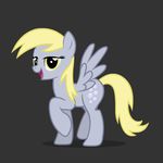  blonde_hair cutie_mark dancing derpy_hooves_(mlp) equine female feral friendship_is_magic hair mammal mixermike622 my_little_pony pegasus solo wings yellow_eyes 