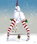  ball_gag bdsm bell bells bondage bound christmas cuntboy festive gag holidays intersex micah micahchu mitchi outside pussy rope snow snowing solo spreader_bar spreading xmas 