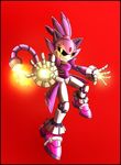  blaze_the_cat breasts bruce_watson cat feline female fire gloves glowing glowing_eyes hi_res machine mammal mechanical plain_background ponytail purple purple_body purple_clothing red_background robot sega solo sonic_(series) tail yellow_eyes 